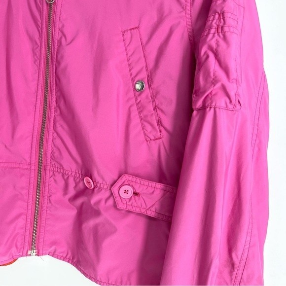 Ralph Lauren Coat Girls Large Pink Polyester Tech Polo Jeans Raincoat Jacket - Picture 10 of 11